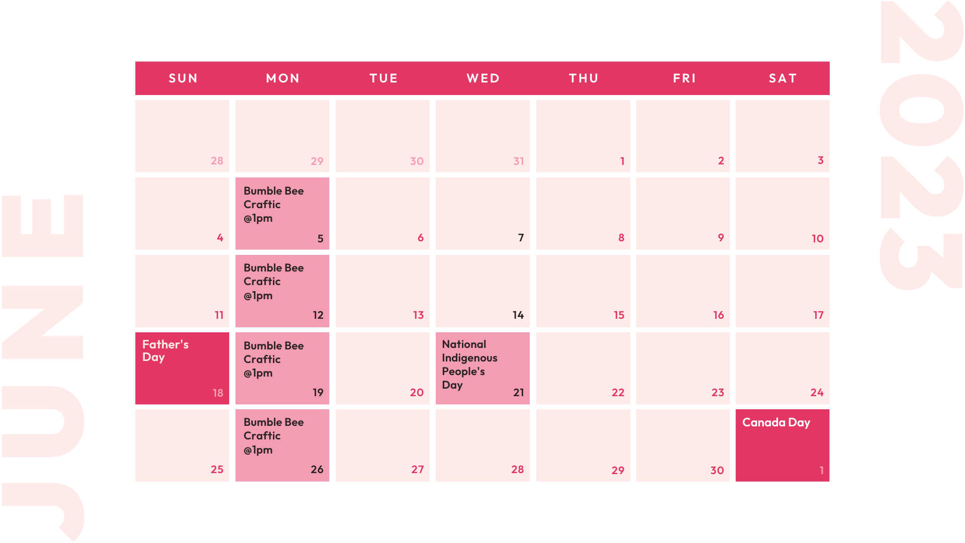June CPLF Calendar
